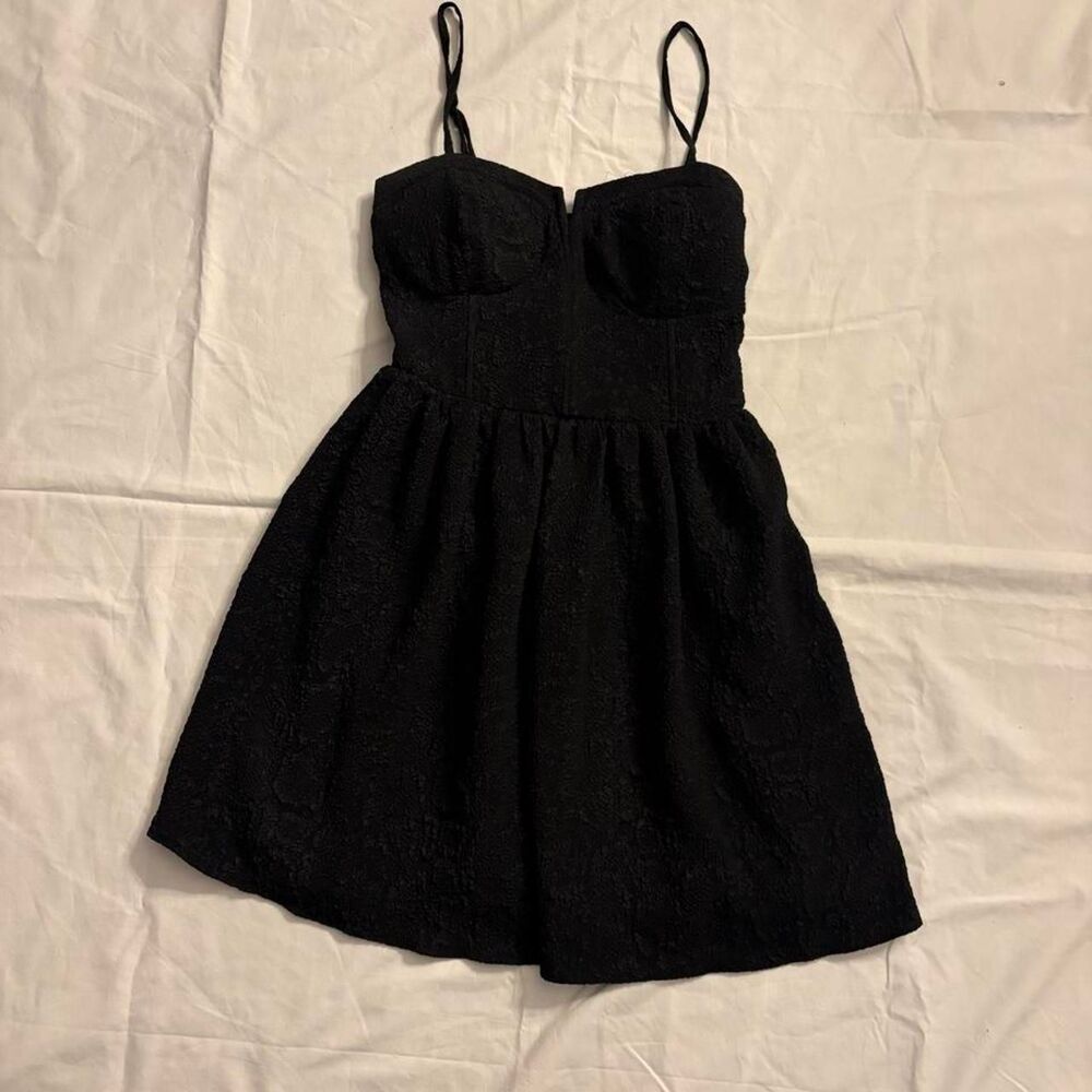 Bar-iii Women's Black and Grey Dress